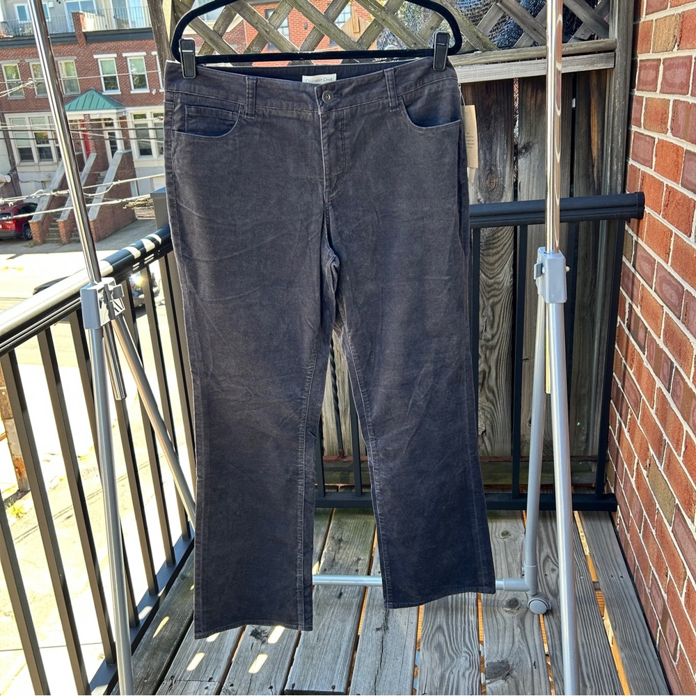 Coldwater Creek Charcoal Gray Bootcut Jeans 16 NWT